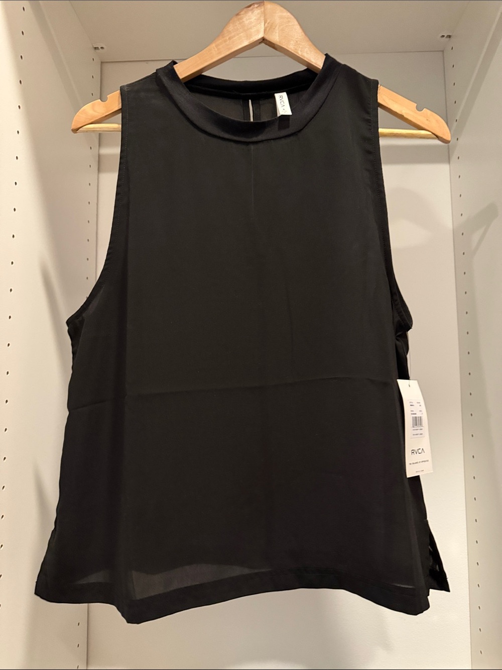 RVCA Black Lightweight Sleeveless Tank Top NWT